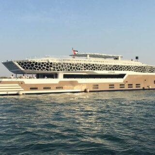Lotus Mega Yatch Dinner Marina Dubai with Private Pick Up and Drop Off