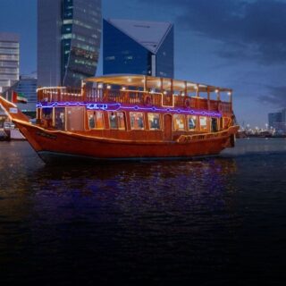 Dubai Marina Dhow Cruise Dinner with Sharing Pick up and Drop Off