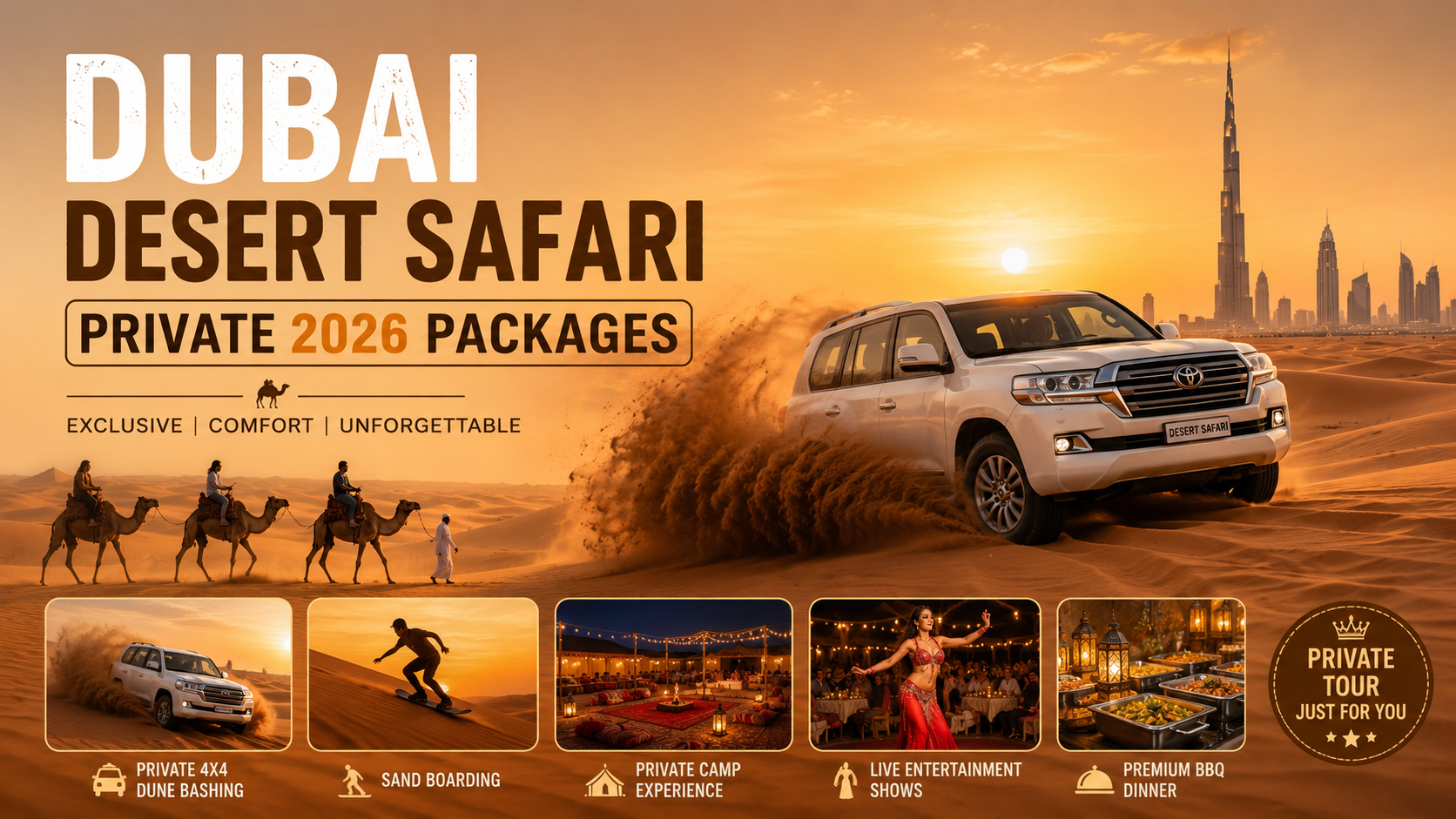 Desert Safari Private 2026 Packages | +971551356738