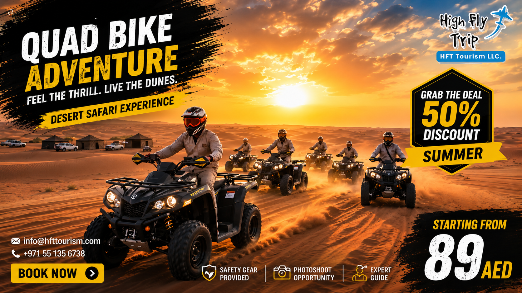 Quad Bike and ATV Bike Dubai: Best 2026 Deals from 89 AED