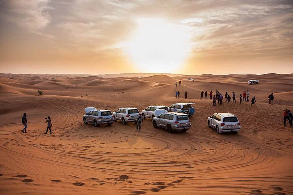 Evening desert safari