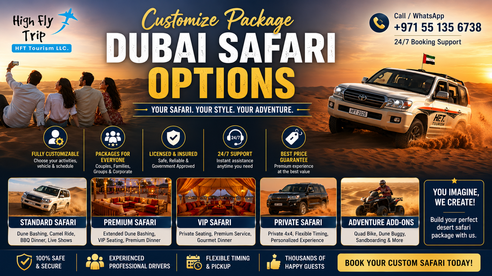 Customize Package" with HFT Tourism LLC, High Fly Trip