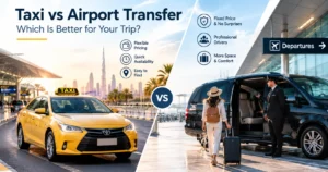 Taxi vs Airport Transfer - HFT Tourism LLC