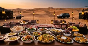 Vegetarian Food at Desert Safari