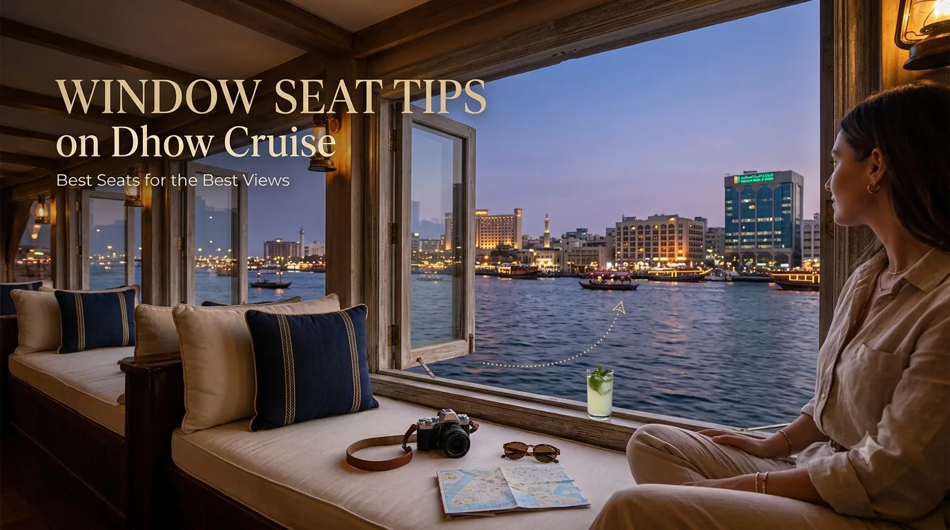 Window Seat Tips on Dhow Cruise - HFT Tourism LLC